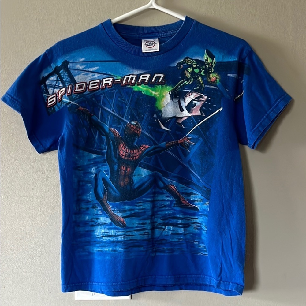 Blue Spider-Man Graphic T-Shirt